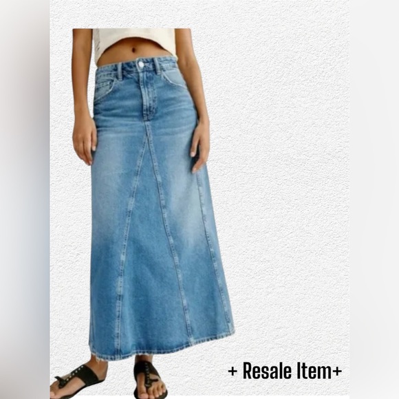 Zara Dresses & Skirts - Zara Denim Maxi Skirt